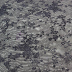 Black Flock Floral Power Mesh