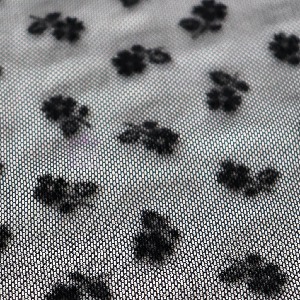 Ditsy Flock Power Mesh