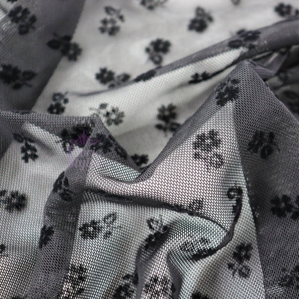 Ditsy Flock Power Mesh