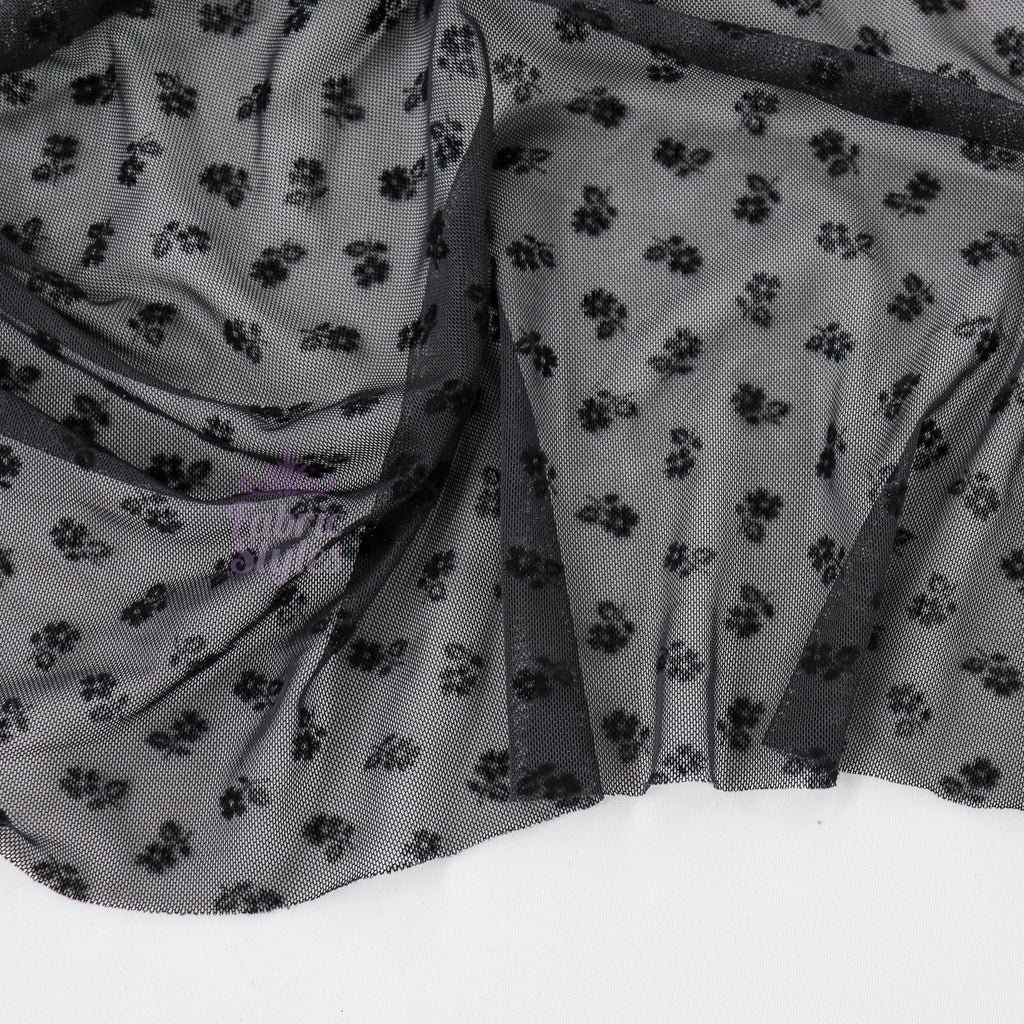 Ditsy Flock Power Mesh