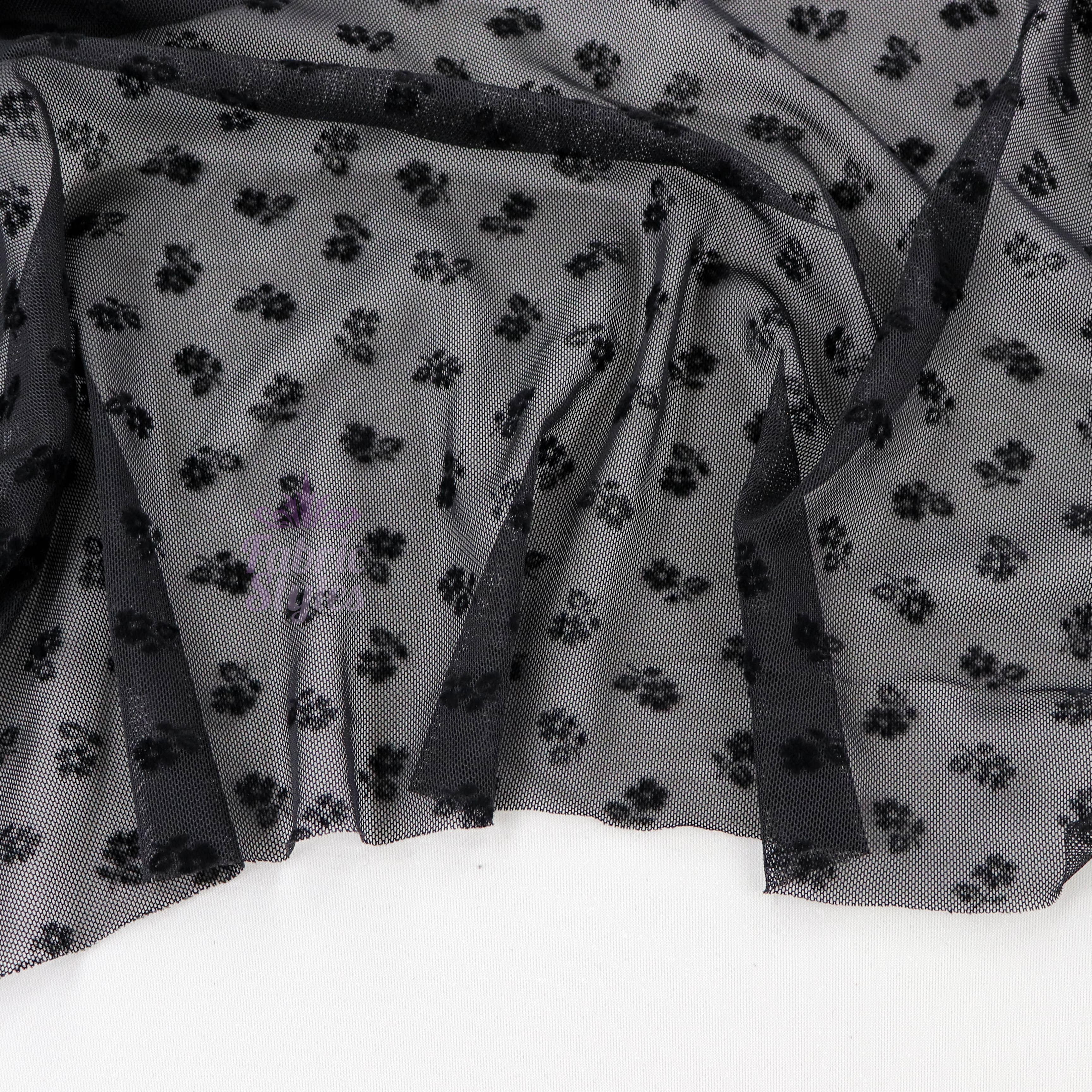 Ditsy Flock Power Mesh
