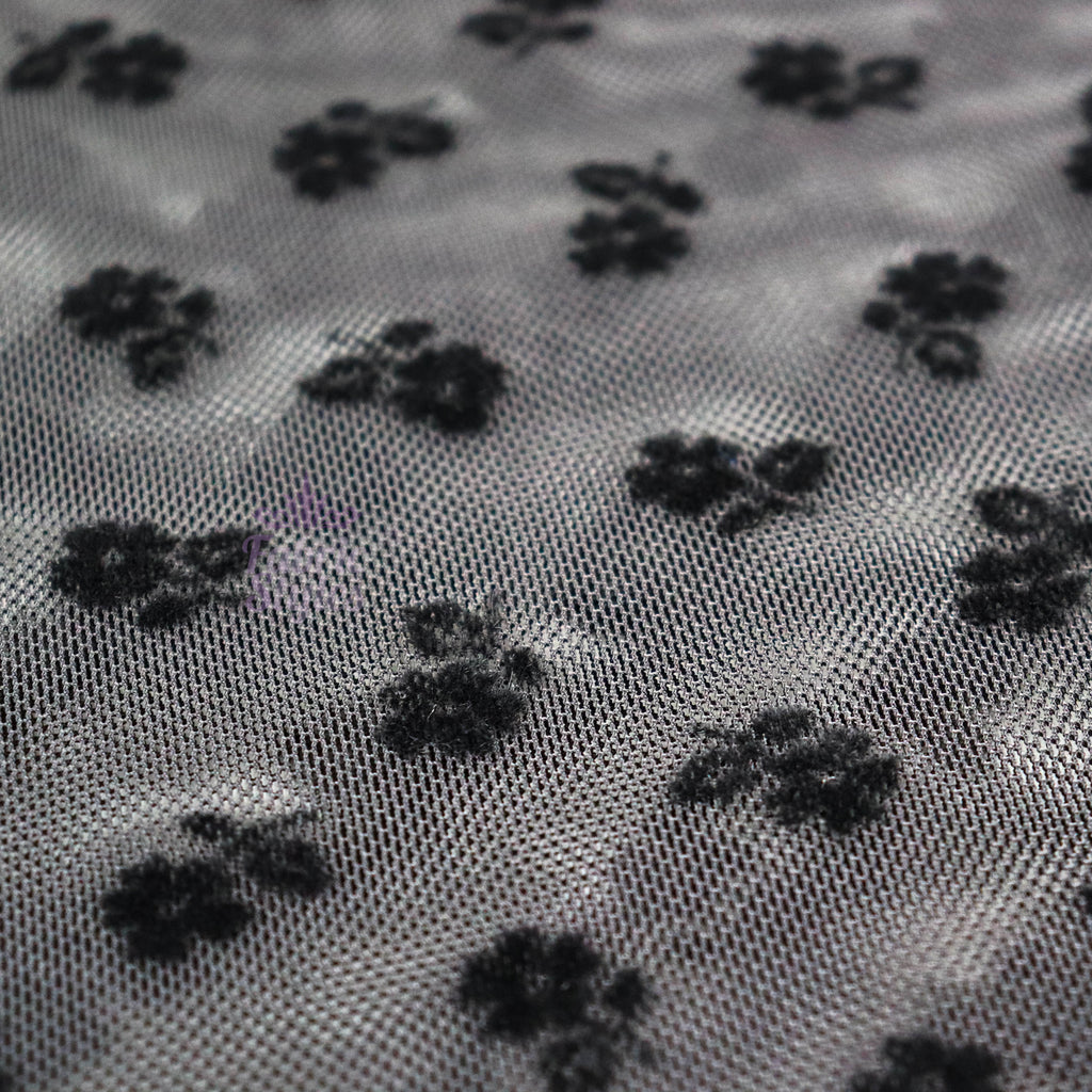 Ditsy Flock Power Mesh