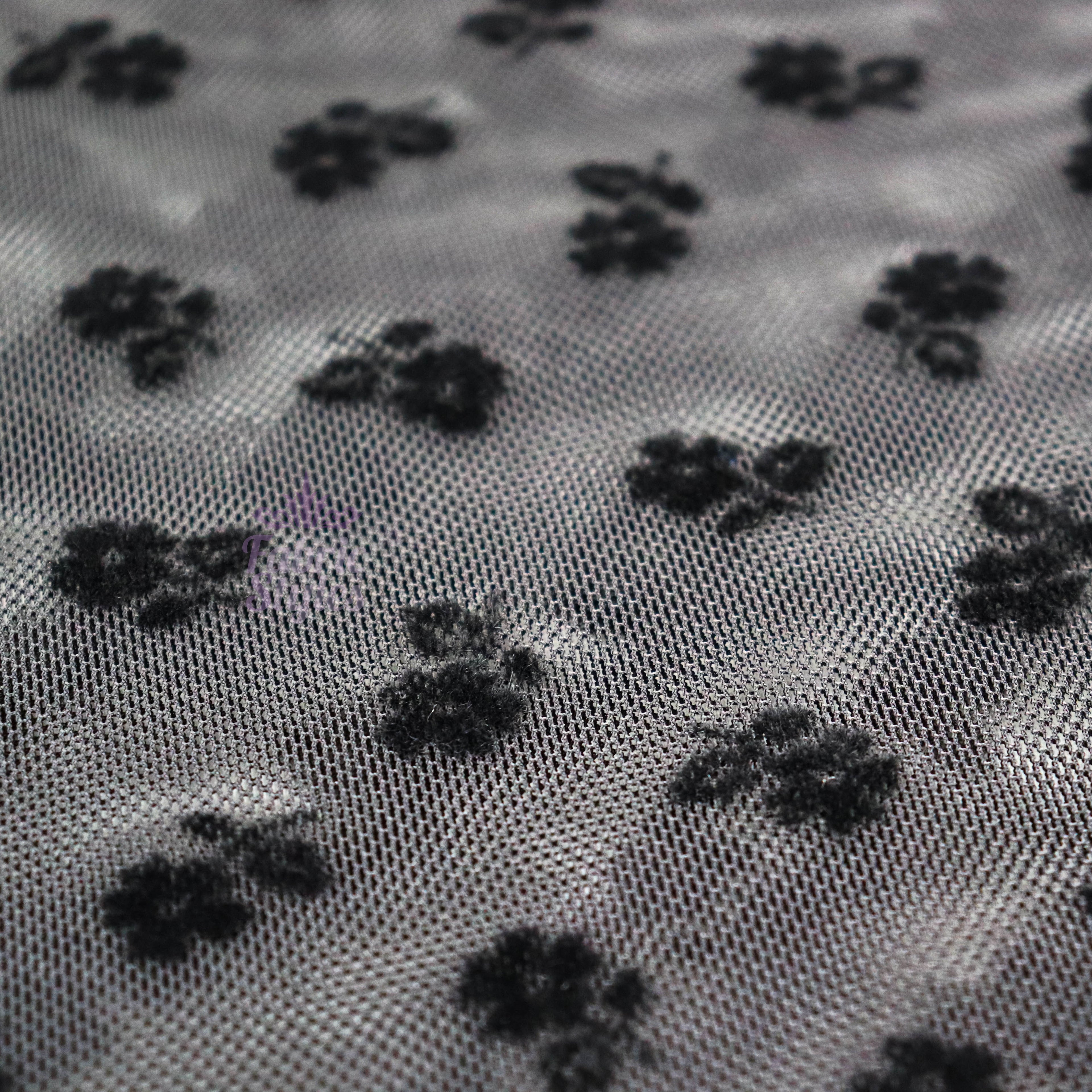 Ditsy Flock Power Mesh