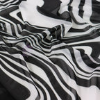 Black Swirl Power Mesh