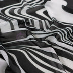 Black Swirl Power Mesh
