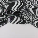 Black Swirl Power Mesh