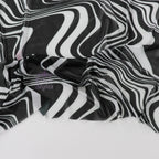 Black Swirl Power Mesh