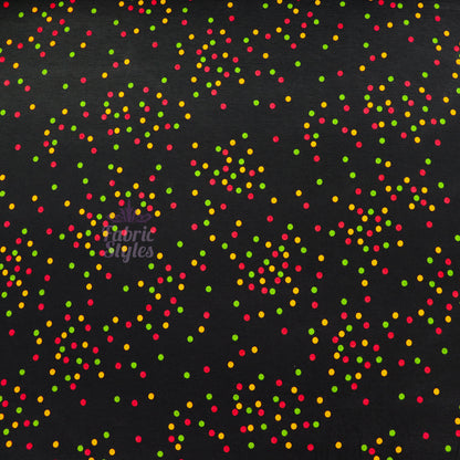 5mm Multi Polka Dot Viscose Elastane Fabric