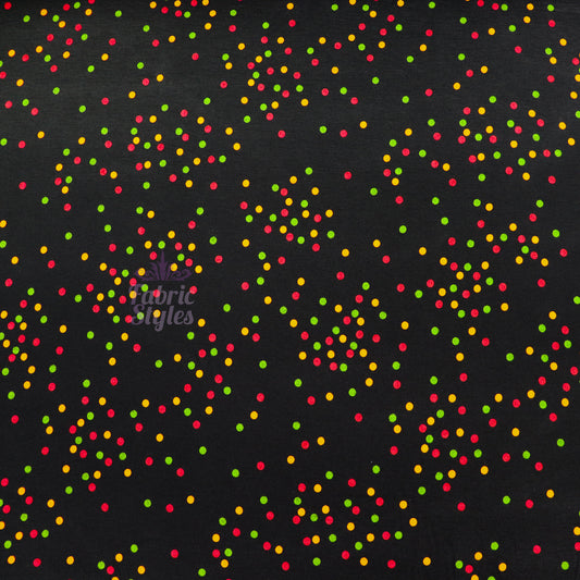 5mm Multi Polka Dot Viscose Elastane Fabric