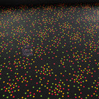 5mm Multi Polka Dot Viscose Elastane Fabric