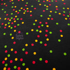 5mm Multi Polka Dot Viscose Elastane Fabric