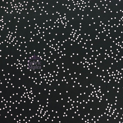 5mm Light Pink Polka Dot Viscose Elastane Fabric