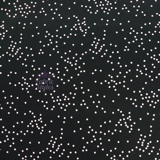 5mm Light Pink Polka Dot Viscose Elastane Fabric
