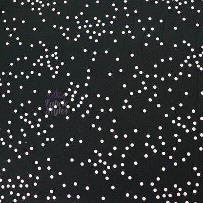 5mm Light Pink Polka Dot Viscose Elastane Fabric