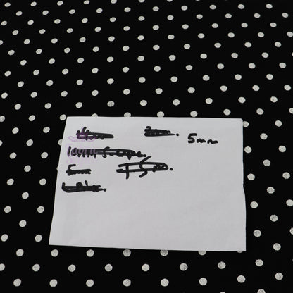 5mm Black White Polka Dot Viscose Elastane Fabric