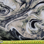 Olive Swirl Print