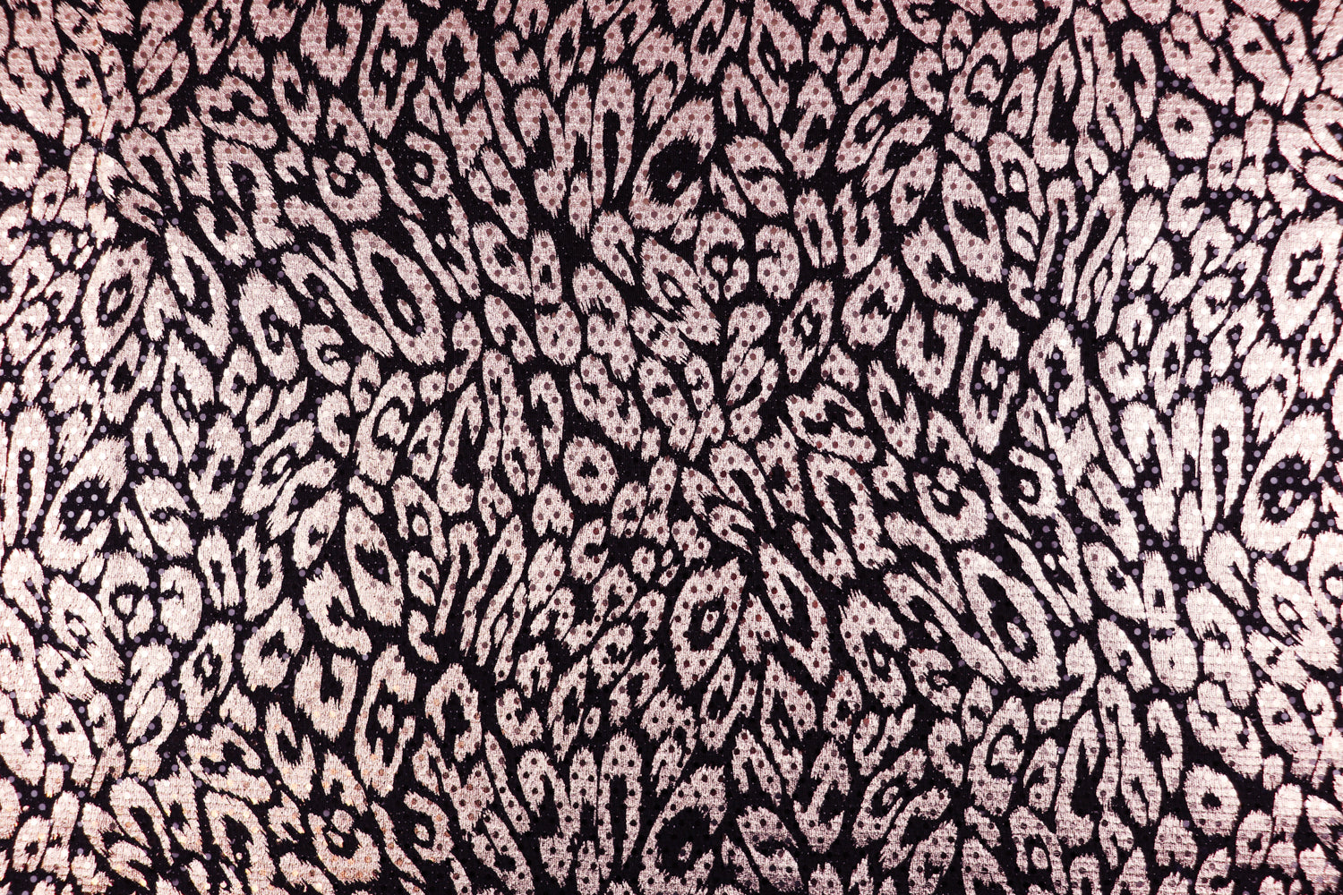 Shiny Leopard Sequin Stretch Fabric
