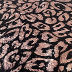 Shiny Leopard Sequin Stretch Fabric