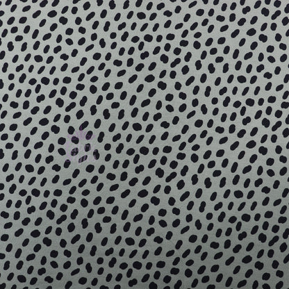 Khaki Black Spots Viscose Elastane