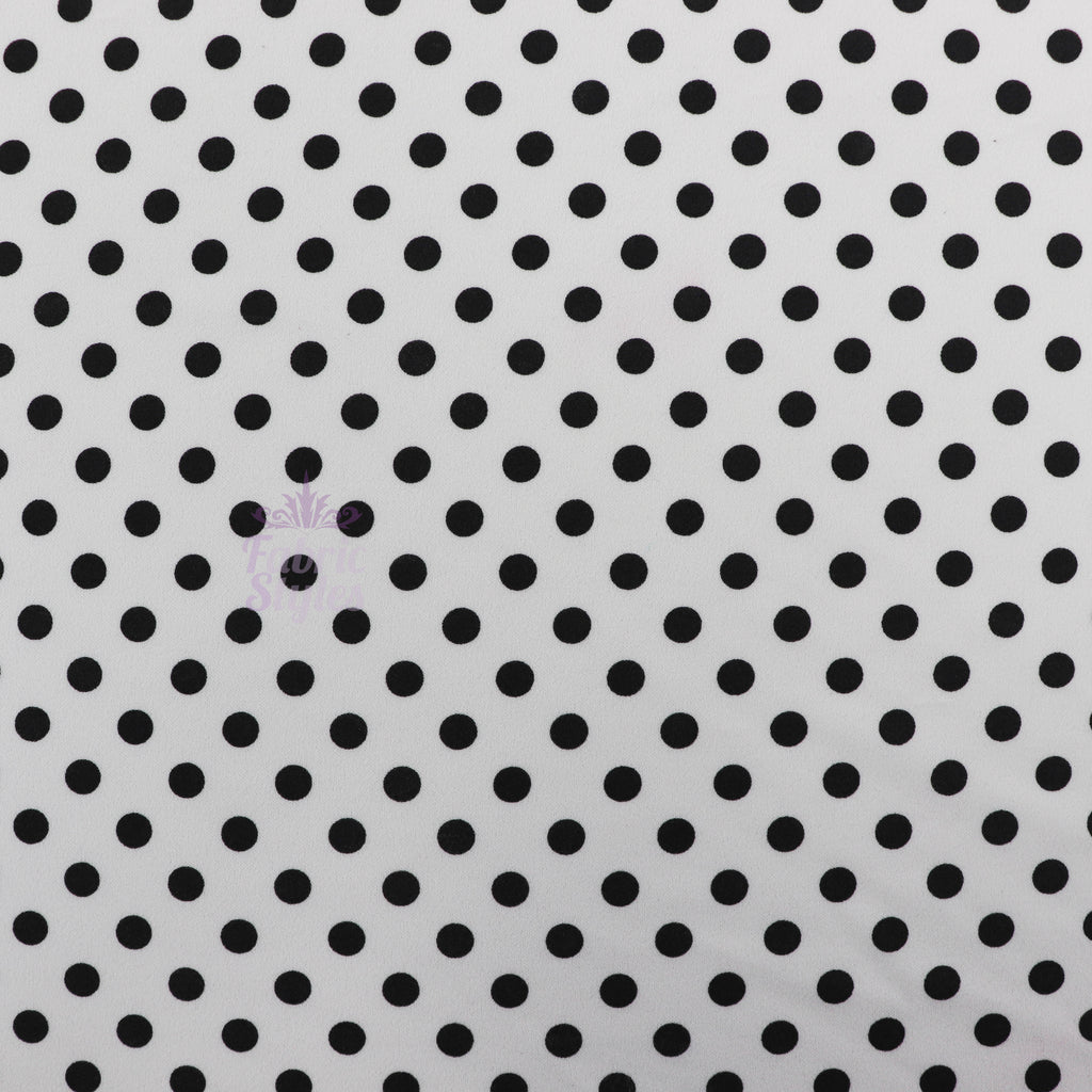 10mm Black White Polka Dot
