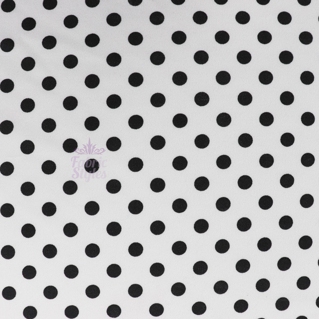 10mm Black White Polka Dot