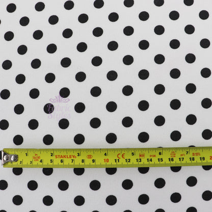 10mm Black White Polka Dot
