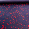 5mm Red and Navy Polka Dot Viscose Elastane