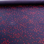 5mm Red and Navy Polka Dot Viscose Elastane