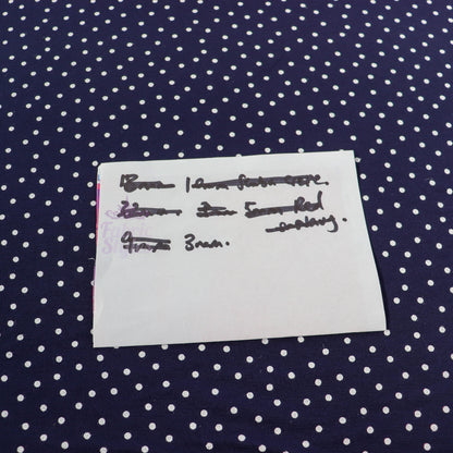 3mm Navy Polka Dot Viscose Elastane