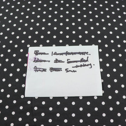 5mm Black and White Polka Dot Viscose Elastane
