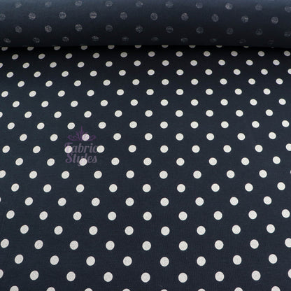 10mm Beige Polka Dot Viscose Elastane