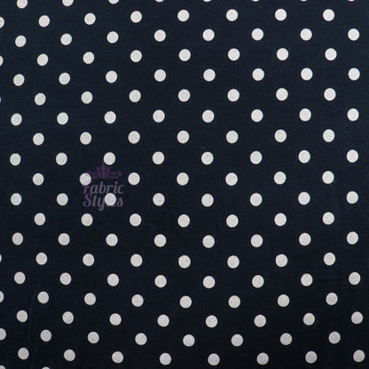 10mm Beige Polka Dot Viscose Elastane