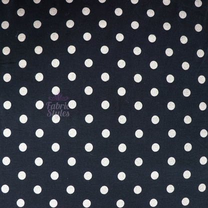10mm Beige Polka Dot Viscose Elastane