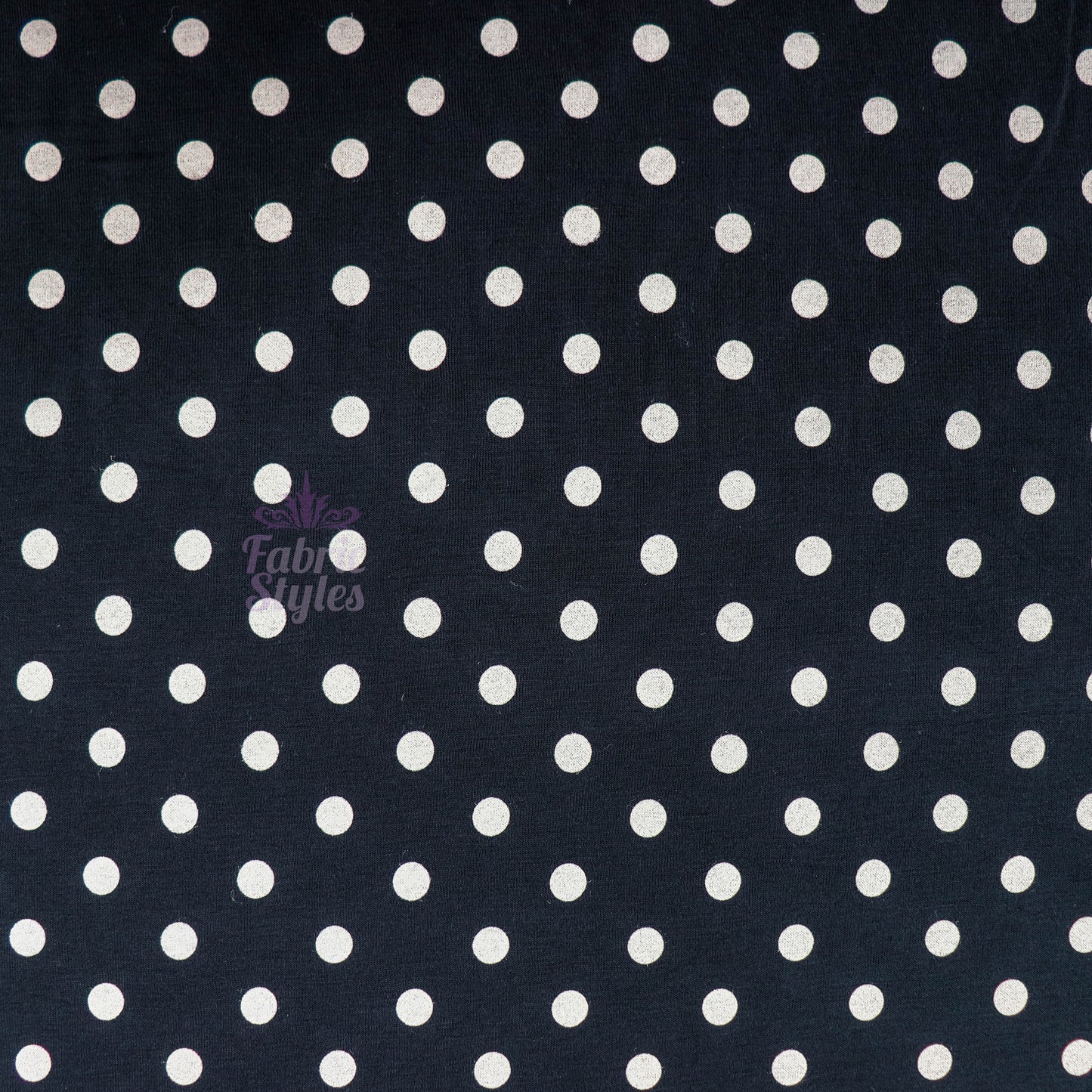 10mm Beige Polka Dot Viscose Elastane