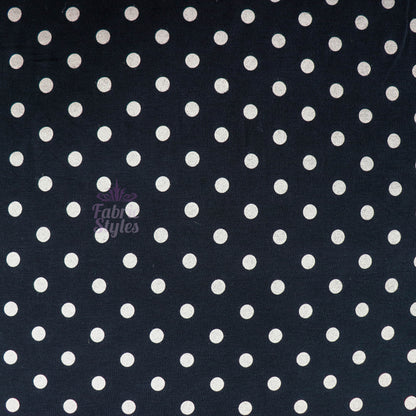 10mm Beige Polka Dot Viscose Elastane