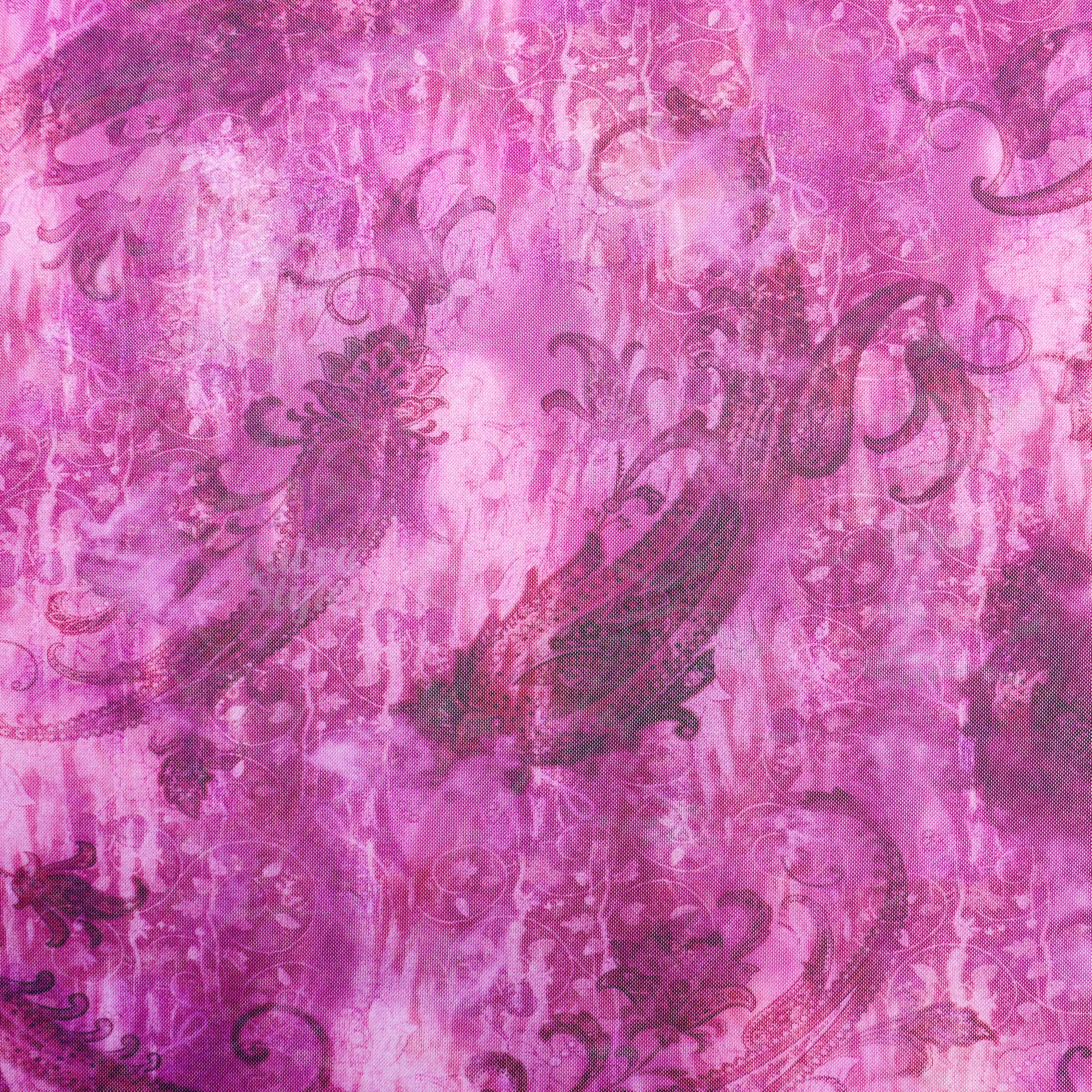 Pink Paisley Power Mesh