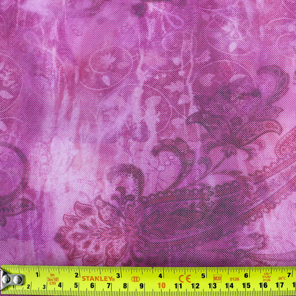 Pink Paisley Power Mesh