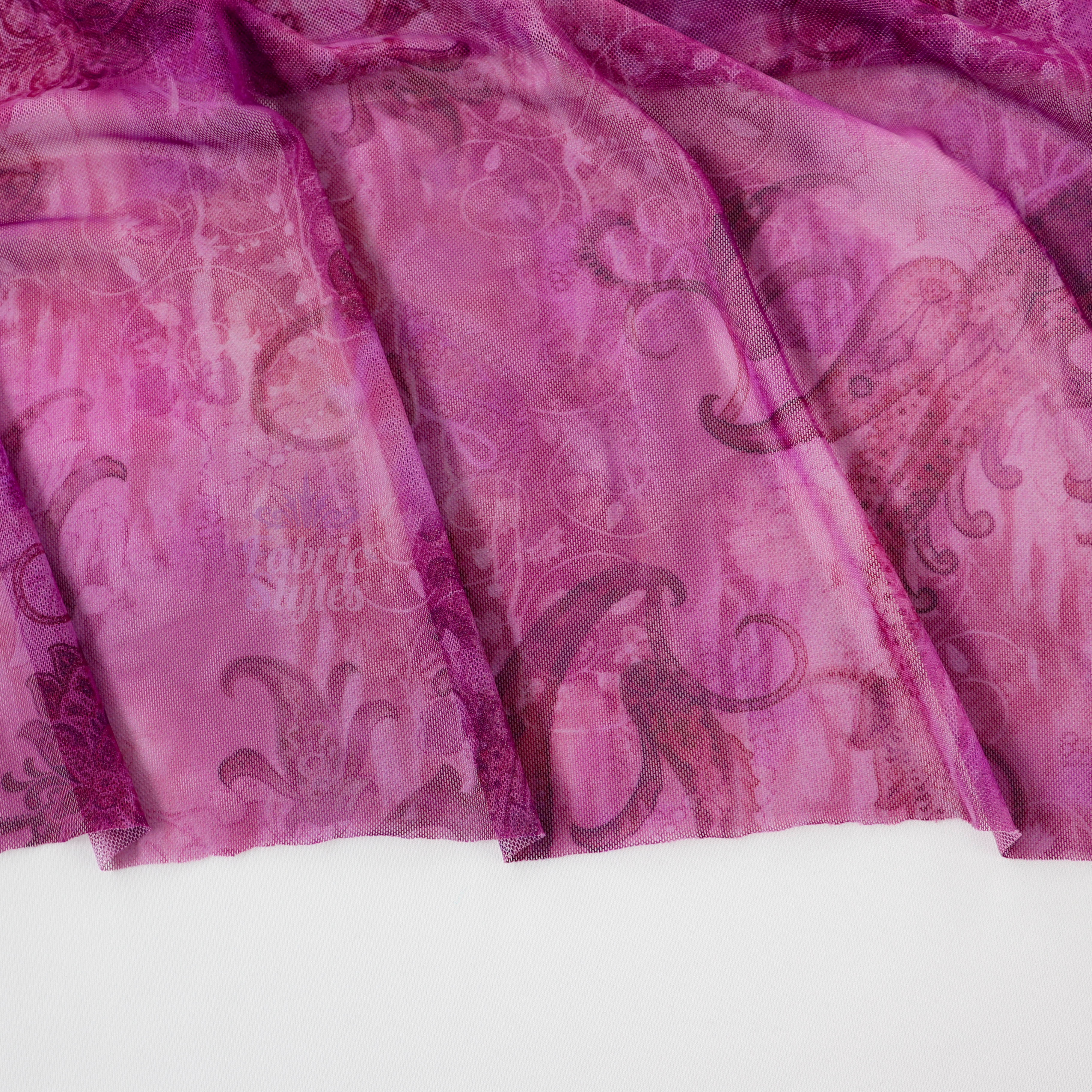 Pink Paisley Power Mesh