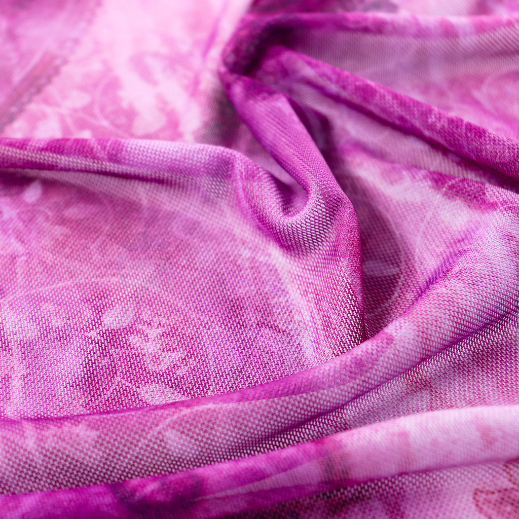 Pink Paisley Power Mesh