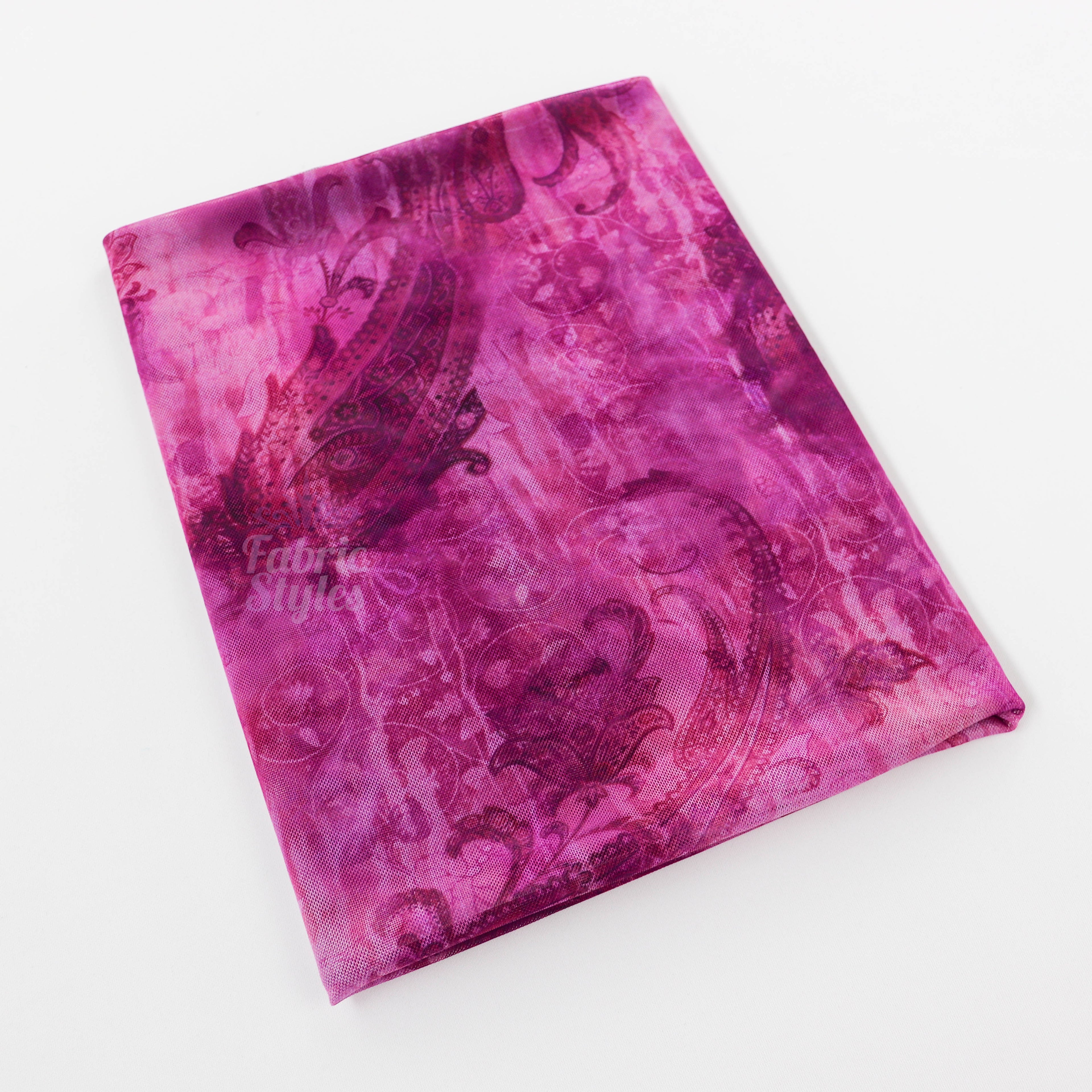 Pink Paisley Power Mesh