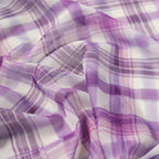 Purple Tartan Power Mesh