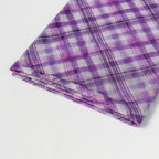 Purple Tartan Power Mesh