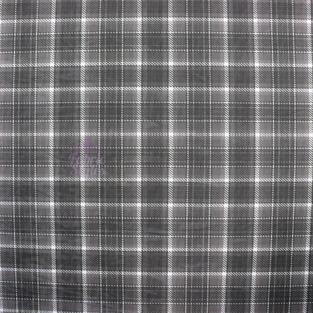 Olive Tartan Power Mesh
