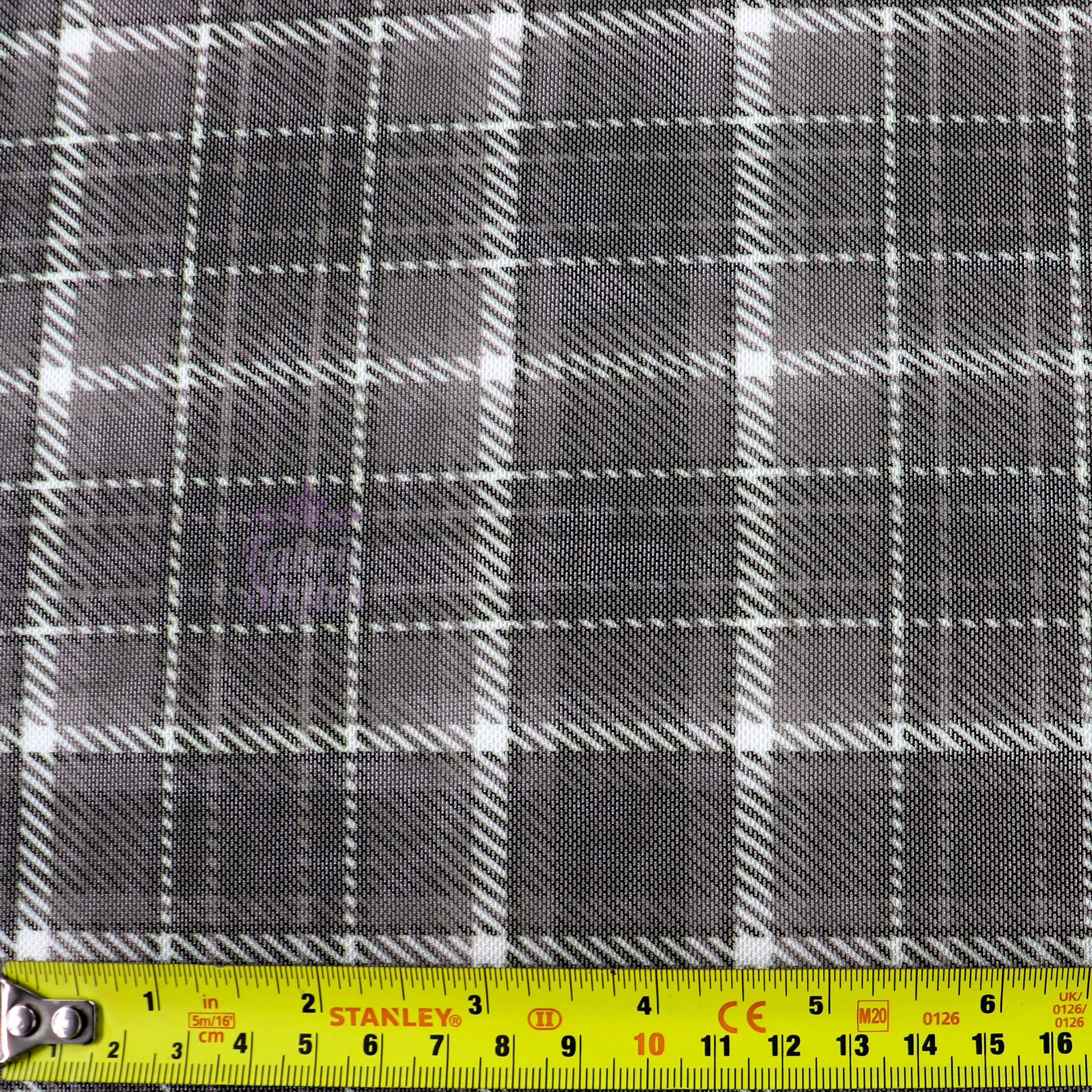 Olive Tartan Power Mesh