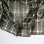 Olive Tartan Power Mesh
