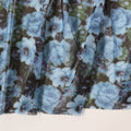 Blue Rose Floral Power Mesh