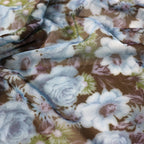 Blue Rose Floral Power Mesh
