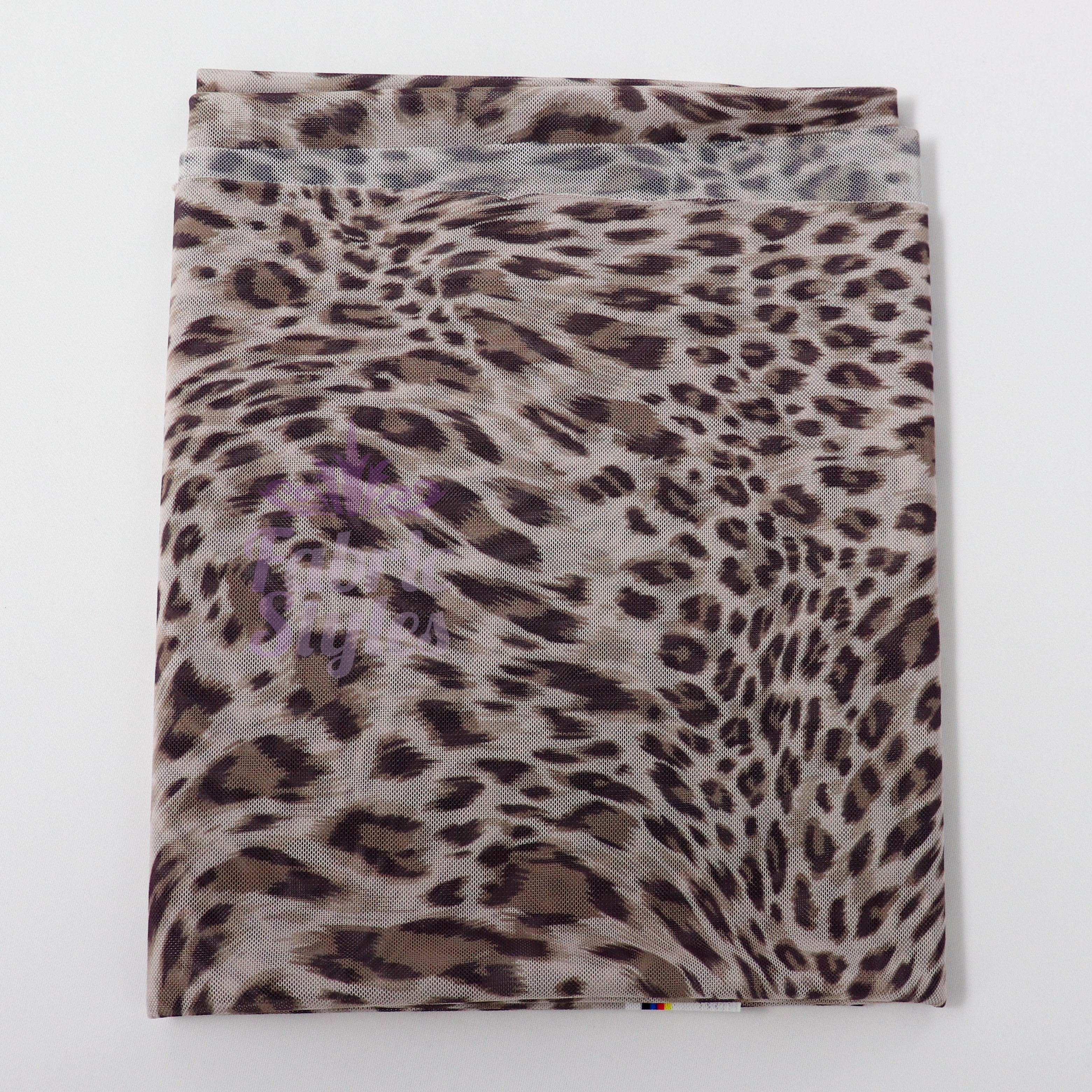 Leopard Power Mesh Fabric