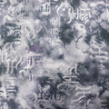 Old Script Power Mesh Fabric