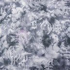 Old Script Power Mesh Fabric